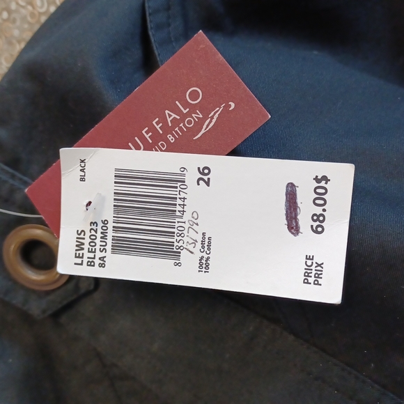 Buffalo "Lewis" Cotton Pant NWT- Sz. 26 - Picture 2 of 11